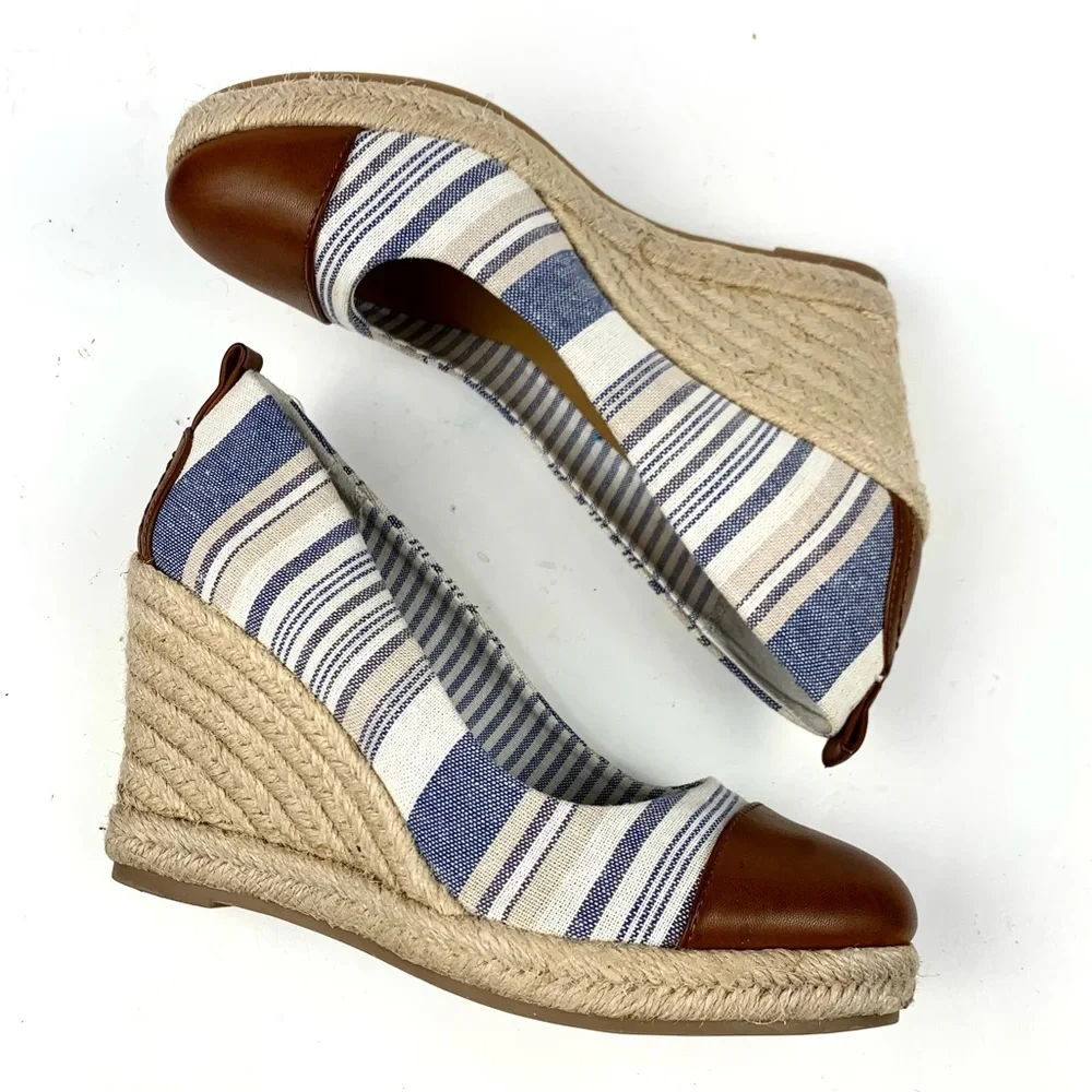 GH Bass Kaitlyn Wedge Espadrille Pumps Size 6.5